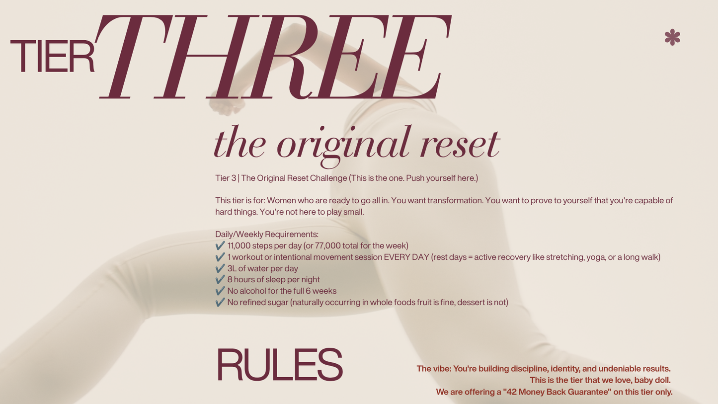6 WEEK RESET CHALLENGE